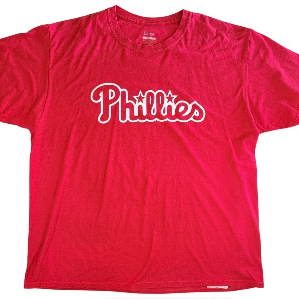 Hanes Phillies T-Shirt Mens 2XL Red Bryce Harper Player Tee